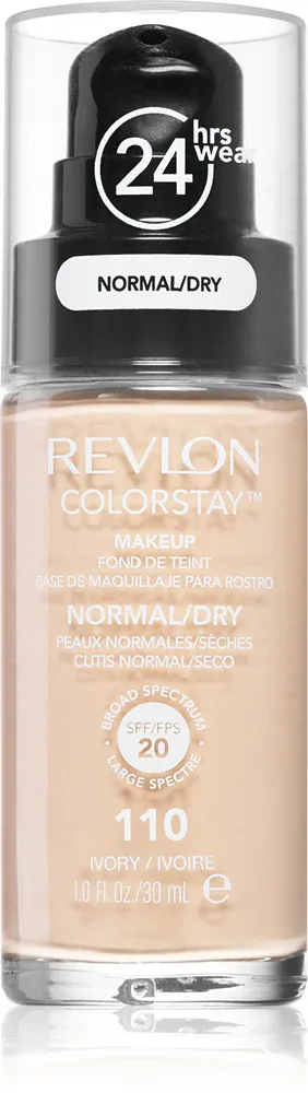 Revlon Cosmetics ColorStay - Тональная основа для нормальной и сухой кожи, 30 мл, оттенок 110 Ivory