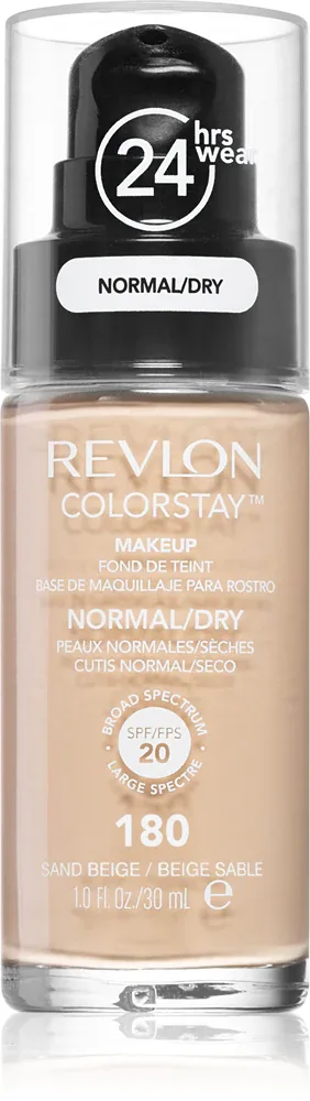 Revlon Cosmetics ColorStay - Тональная основа для нормальной и сухой кожи, 30 мл, оттенок 180 Sand Beige