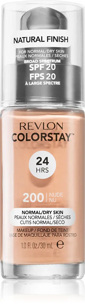 Revlon Cosmetics ColorStay - Тональная основа для нормальной и сухой кожи, 30 мл, оттенок 200 Nude