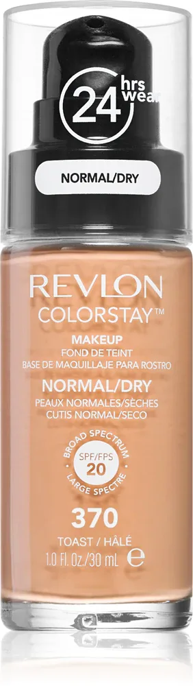 Revlon Cosmetics ColorStay - Тональная основа для нормальной и сухой кожи, 30 мл, оттенок 370 Toast