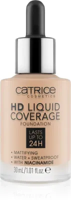 Catrice HD Liquid Coverage - Тональная основа, 30 мл