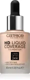 Catrice HD Liquid Coverage - Тональная основа, 30 мл, оттенок 002 Porcelain Beige — фото 1