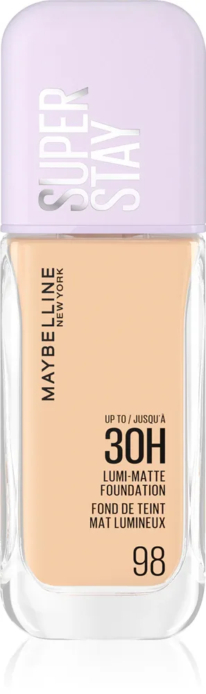 MAYBELLINE NEW YORK SuperStay Lumi-Matte - Легкое тональное основание для долговременного эффекта, 35 мл, оттенок 98