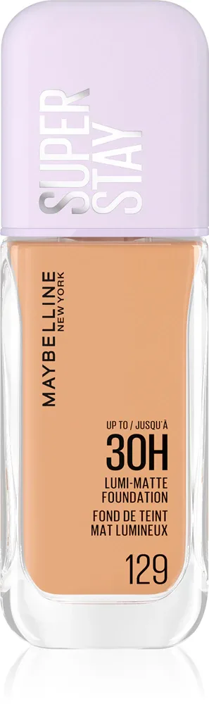 MAYBELLINE NEW YORK SuperStay Lumi-Matte - Легкое тональное основание для долговременного эффекта, 35 мл, оттенок 129