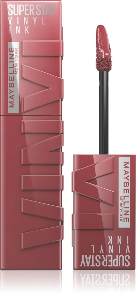 MAYBELLINE NEW YORK SuperStay Vinyl Ink - Долговременная помада в жидкой форме 40 WITTY, 4 ml