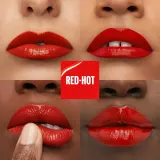 MAYBELLINE NEW YORK SuperStay Vinyl Ink - Долговременная помада в жидкой форме 25 RED HOT, 4 ml — фото 3