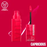 MAYBELLINE NEW YORK SuperStay Vinyl Ink - Долговременная помада в жидкой форме 45 CAPRICIOUS, 4 ml — фото 2