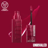 MAYBELLINE NEW YORK SuperStay Vinyl Ink - Долговременная помада в жидкой форме 30 UNRIVALED, 4 ml — фото 2