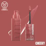 MAYBELLINE NEW YORK SuperStay Vinyl Ink - Долговременная помада в жидкой форме 35 CHEEKY, 4 ml — фото 2