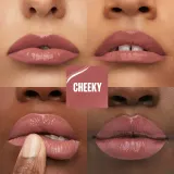 MAYBELLINE NEW YORK SuperStay Vinyl Ink - Долговременная помада в жидкой форме 35 CHEEKY, 4 ml — фото 3