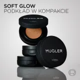 L’Oreal Paris x Mugler - Тональная основа: Трваля падклад у кампакце для ідэальнага крыцця., 23 мл, оттенок 02 Rosy Light / Illusion 2 — фото 8