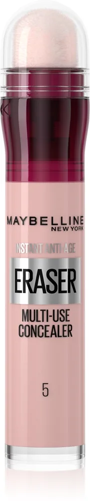 MAYBELLINE NEW YORK Instant Anti Age Eraser - Корректор в жидкой текстуре с аппликатором в виде губки оттенок 05 Brightener, 6 ml