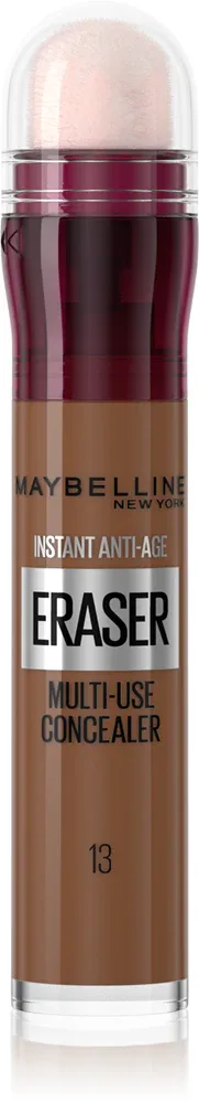 MAYBELLINE NEW YORK Instant Anti Age Eraser - Корректор в жидкой текстуре с аппликатором в виде губки, 6 мл, оттенок 13 Cocoa