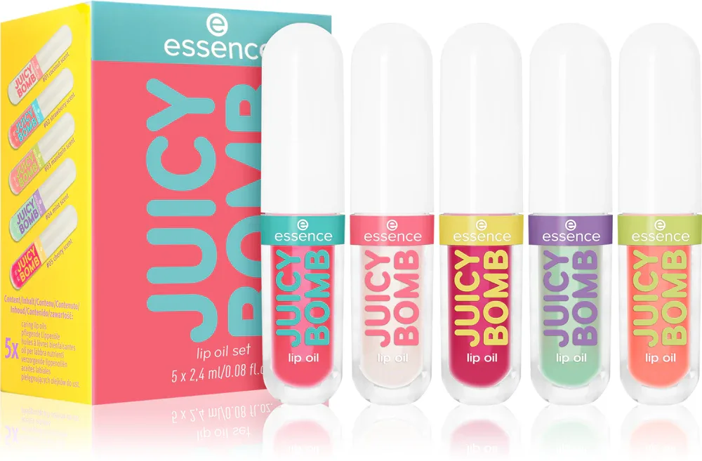essence Juicy Bomb - Блеск для губ: подарочный набор для губ, 5 szt.