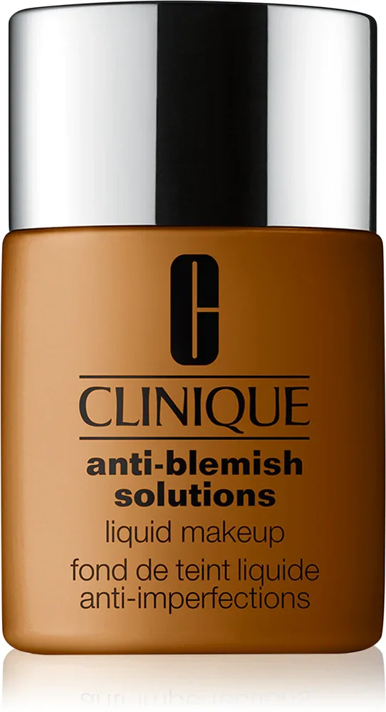 Clinique Anti-Blemish Solutions Liquid Makeup - Тональная основа для жирной кожи с проблемами акне, 30 мл, оттенок WN 118 Amber