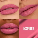 MAYBELLINE NEW YORK SuperStay Matte Ink - Матовая жидкая помада для долговременного эффекта оттенок 125 Inspirer, 5 ml — фото 8