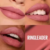 MAYBELLINE NEW YORK SuperStay Matte Ink - Матовая жидкая помада для долговременного эффекта оттенок 175 Ringleader, 5 ml — фото 8