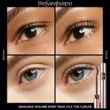 Yves Saint Laurent Mascara Volume Effet Faux Cils The Curler - Тушь для ресниц, увеличивающая объем, удлиняющая и подкручивающая оттенок 1 Noir Insoumis / Rebellious Black, 6 ml — фото 3