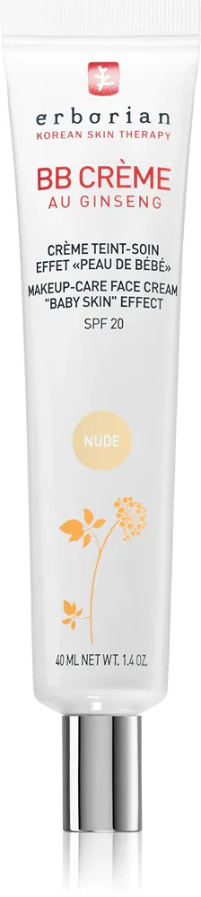 Erborian BB Cream - Крем для лица с SPF 20, большой объем оттенок Nude, 40 ml