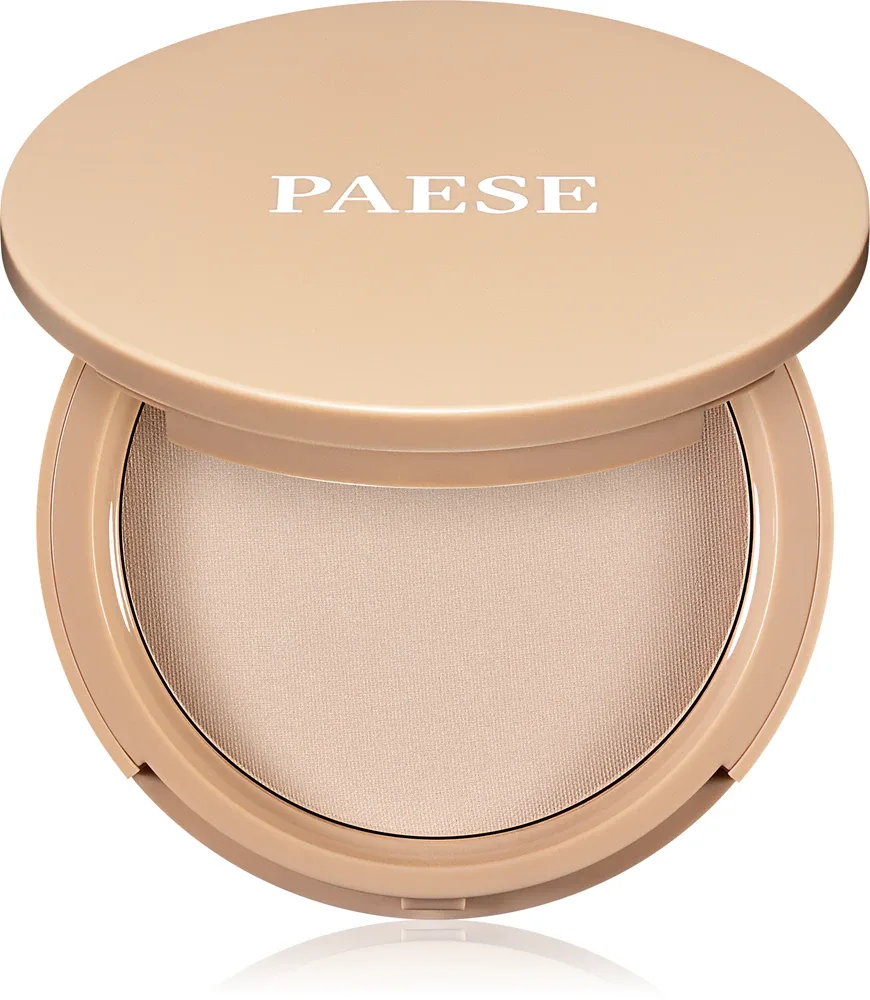 Paese Glowing - Пудра для лица с эффектом выравнивания тона - puder rozjasniajacy o dzialaniu wygladzajacym, 10 г, оттенок 11 Light Beige