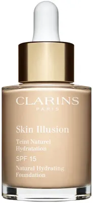 Clarins Skin Illusion Natural Hydrating Foundation - Розовое освещение увлажняющий тональный крем SPF 15, 30 мл