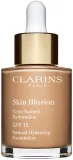 Clarins Skin Illusion Natural Hydrating Foundation - Розовое освещение увлажняющий тональный крем SPF 15 оттенок 108,5W Cashew, 30 ml — фото 1