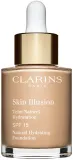 Clarins Skin Illusion Natural Hydrating Foundation - Розовое освещение увлажняющий тональный крем SPF 15 оттенок 108.3N Organza, 30 ml — фото 1