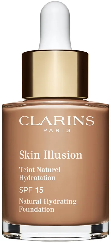 Clarins Skin Illusion Natural Hydrating Foundation - Розовое освещение увлажняющий тональный крем SPF 15 оттенок 112.3N Sandalwood, 30 ml