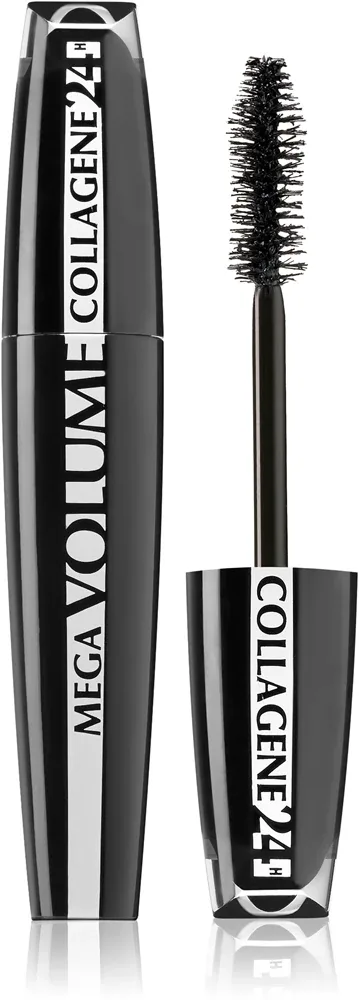 L’Oreal Paris Mega Volume Collagene 24h - Тушь для ресниц, увеличивающая объем оттенок Extra Black, 9 ml