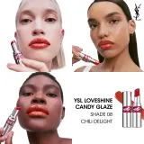 Yves Saint Laurent Loveshine Candy Glaze - Увлажняющий блеск для губ для женщин 8 Chilli Delight, 3 g — фото 6
