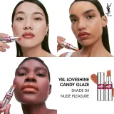 Yves Saint Laurent Loveshine Candy Glaze - Увлажняющий блеск для губ для женщин 4 Nude Pleasure, 3 g — фото 6