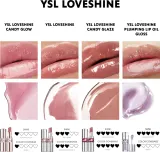 Yves Saint Laurent Loveshine Candy Glaze - Увлажняющий блеск для губ для женщин 17 Strawberry Cloud, 3 g — фото 2