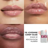 Yves Saint Laurent Loveshine Candy Glaze - Увлажняющий блеск для губ для женщин 44 Nude Lavalliere, оттенок 2 Healthy Glow Plumper — фото 4