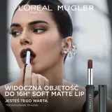 L’Oreal Paris x Mugler - Полуматовая помада с увлажняющим действием оттенок 03 Nude, 1 g — фото 8