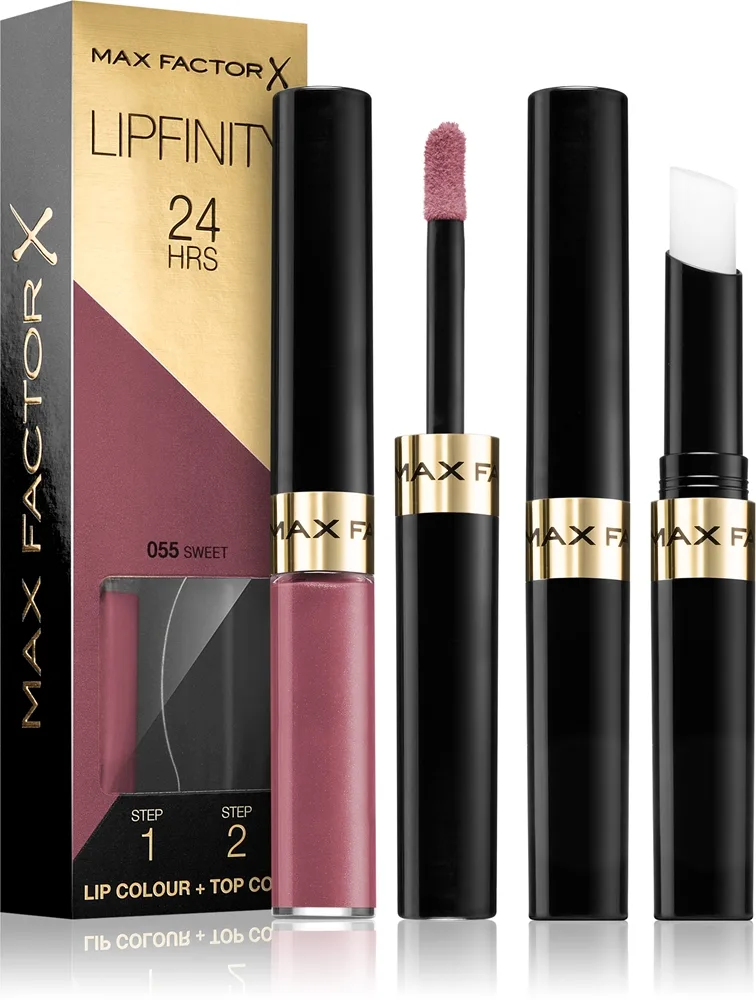 Max Factor Lipfinity Lip Colour - Помада для губ с бальзамом, стойкая. оттенок 055 Sweet, 4 g