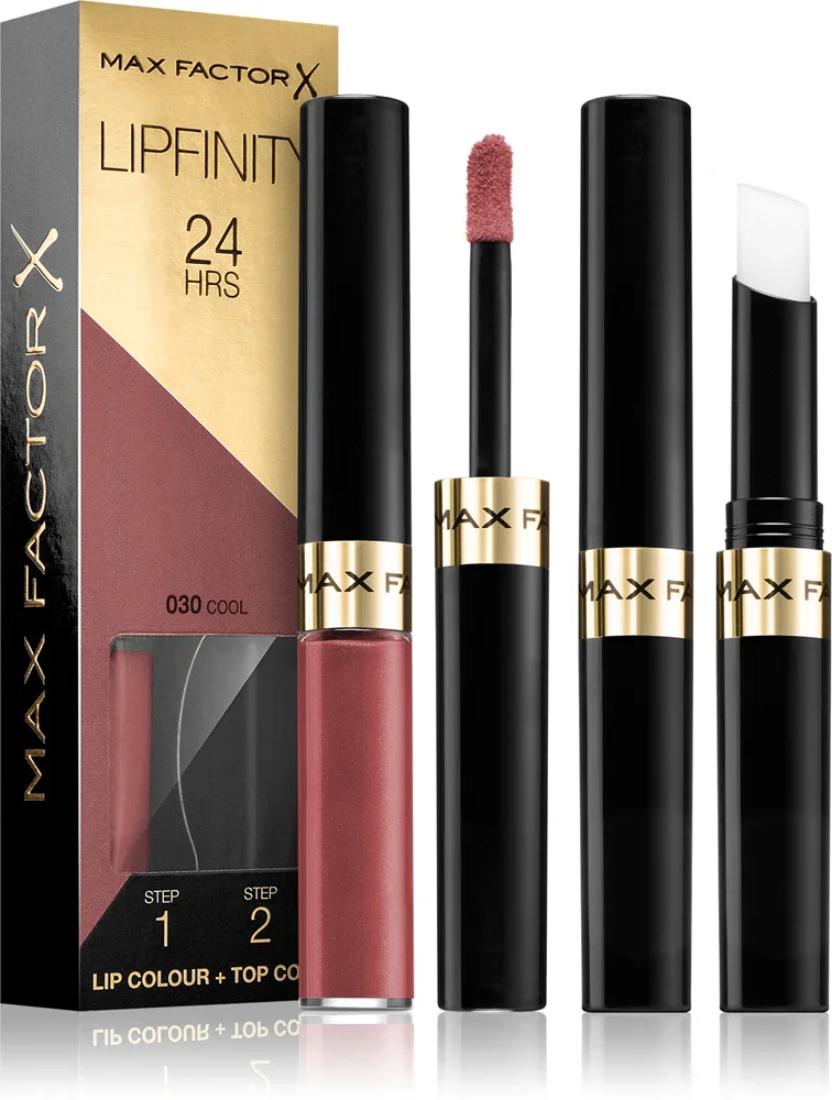 Max Factor Lipfinity Lip Colour - Помада для губ с бальзамом, стойкая., 4 г, оттенок 030 Cool