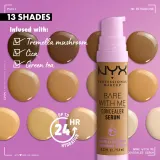 NYX Professional Makeup Bare With Me Concealer Serum - Корректор увлажняющий 2 в 1, 9 мл, оттенок 5.5 Medium Golden — фото 6