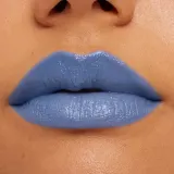 MAC Cosmetics MACximal Sleek Satin Lipstick - Кремовая помада увлажняющая оттенок Tilted Denim, 3 g — фото 3