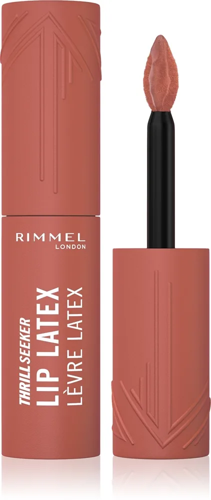 Rimmel Thrill Seeker Lip Latex - Помада в жидкой форме, 6 мл, оттенок 100 Sassy