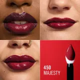 Rimmel Thrill Seeker Lip Latex - Помада в жидкой форме оттенок 450 Majesty, 6 ml — фото 2