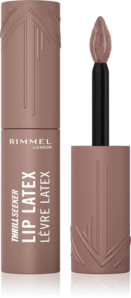 Rimmel Thrill Seeker Lip Latex - Помада в жидкой форме, 6 мл, оттенок 500 Cappuccino Light