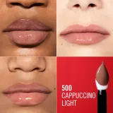 Rimmel Thrill Seeker Lip Latex - Помада в жидкой форме, 6 мл, оттенок 500 Cappuccino Light — фото 3