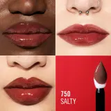 Rimmel Thrill Seeker Lip Latex - Помада в жидкой форме, 6 мл, оттенок 750 Salty — фото 3