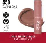 Rimmel Thrill Seeker Lip Latex - Помада в жидкой форме, 6 мл, оттенок 550 Cappuccino — фото 2