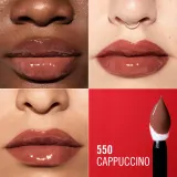 Rimmel Thrill Seeker Lip Latex - Помада в жидкой форме, 6 мл, оттенок 550 Cappuccino — фото 3