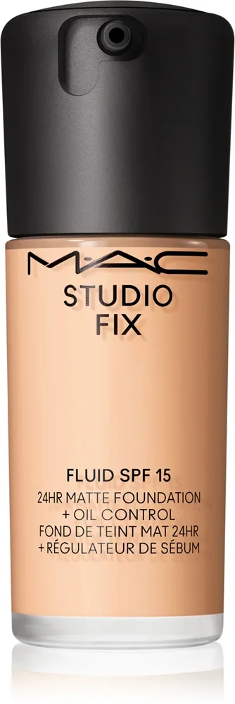 MAC Cosmetics Studio Fix Fluid SPF 15 24HR Matte Foundation + Oil Control - Тональная основа матирующая SPF 15 оттенок N5, 30 ml