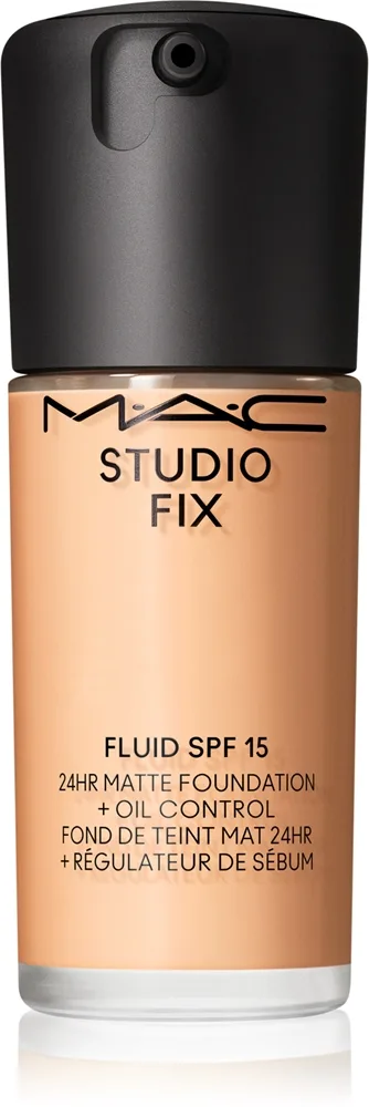 MAC Cosmetics Studio Fix Fluid SPF 15 24HR Matte Foundation + Oil Control - Тональная основа матирующая SPF 15 оттенок NC18, 30 ml