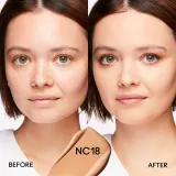 MAC Cosmetics Studio Fix Fluid SPF 15 24HR Matte Foundation + Oil Control - Тональная основа матирующая SPF 15 оттенок NC18, 30 ml — фото 3
