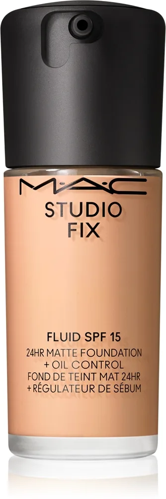 MAC Cosmetics Studio Fix Fluid SPF 15 24HR Matte Foundation + Oil Control - Тональная основа матирующая SPF 15 оттенок N6, 30 ml