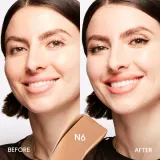 MAC Cosmetics Studio Fix Fluid SPF 15 24HR Matte Foundation + Oil Control - Тональная основа матирующая SPF 15 оттенок N6, 30 ml — фото 3